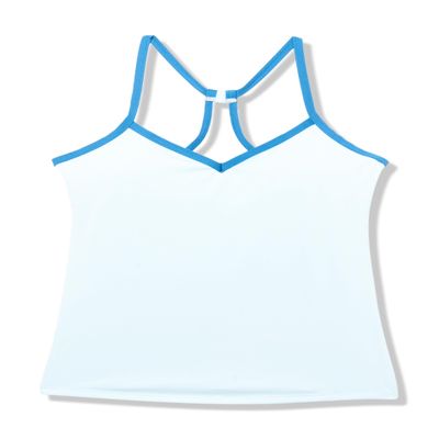 Carve Designs Stinson Tankini - Athletic T-Back Womens Tankini - Built in Shelf Bra - Provides High Support - UPF 50 - Ice X-Small