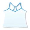 Carve Designs Stinson Tankini - Athletic T-Back Womens Tankini - Built in Shelf Bra - Provides High Support - UPF 50 - Ice X-Small view 1