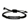 Fun Librarian Black Rope Bracelet, Keep Calm, I'm a, Inspirational Gifts for Colleagues from Colleagues, Graduation Gifts, Gift Ideas for Colleagues, for Colleagues, Secret Santa Gifts view 1