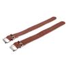 1 Pair Bike Basket Straps Leather Basket Wheelies for Adults Adult Wicker Bike Basket Straps Brown s Bicycle Safety Assist Bicycles Fittings view 1
