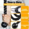 GymPin Double Length Tricep Pull Down Rope - 55 Inches Attachment for Cable Machine - Heavy Duty Long Tricep Pull Down Rope - 4 Feet 7 Inch view 2