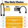 GymPin Double Length Tricep Pull Down Rope - 55 Inches Attachment for Cable Machine - Heavy Duty Long Tricep Pull Down Rope - 4 Feet 7 Inch view 3