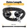 GymPin Double Length Tricep Pull Down Rope - 55 Inches Attachment for Cable Machine - Heavy Duty Long Tricep Pull Down Rope - 4 Feet 7 Inch view 4