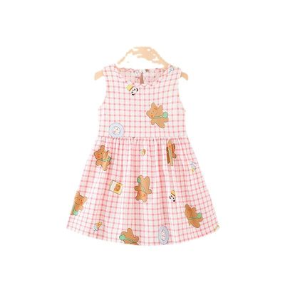 Children's Clothes Baby Princess Skirt Girl Dress Little Child Summer Dress 2022 New Children's Skirt Pure Cotton (,9065-75)