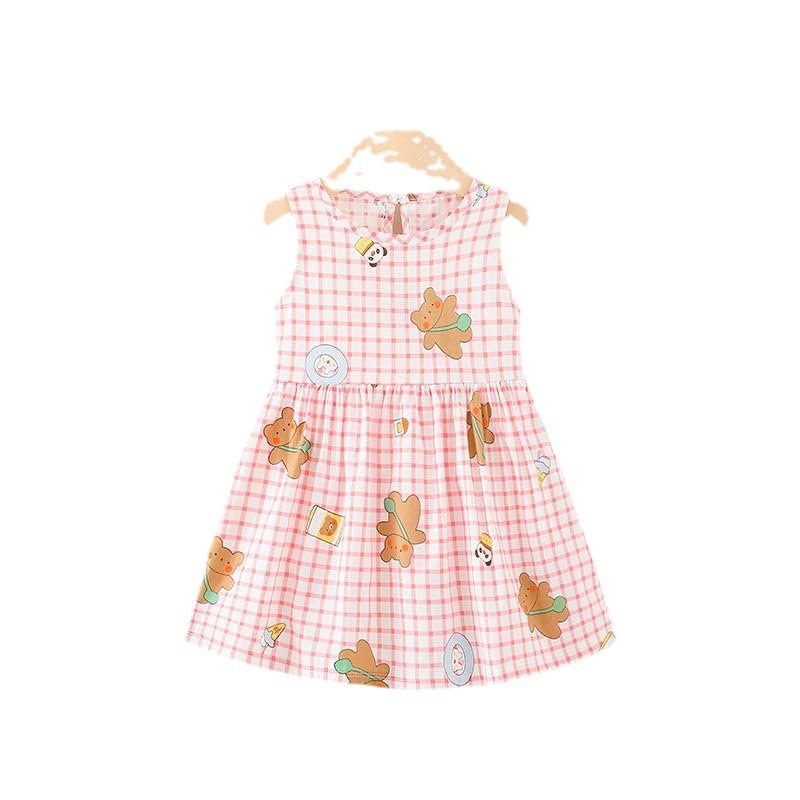 Children's Clothes Baby Princess Skirt Girl Dress Little Child Summer Dress 2022 New Children's Skirt Pure Cotton (,9065-75)