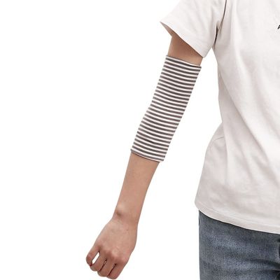 Jinbiyike Elbow Arm Warm Sleeve Men and Women Cover Scar Tattoo Sleeve Running Fitness Elastic Hand Shaping Arm Sleeve (Stripa-A6)