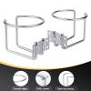 Marinebaby 4 pcs Boat Cup Holder,Stainless Steel Universal Drink Holders,Suitable for Boat,Truck,RV,Tractor,Outdoor Wooden Swing. (Silver) view 3