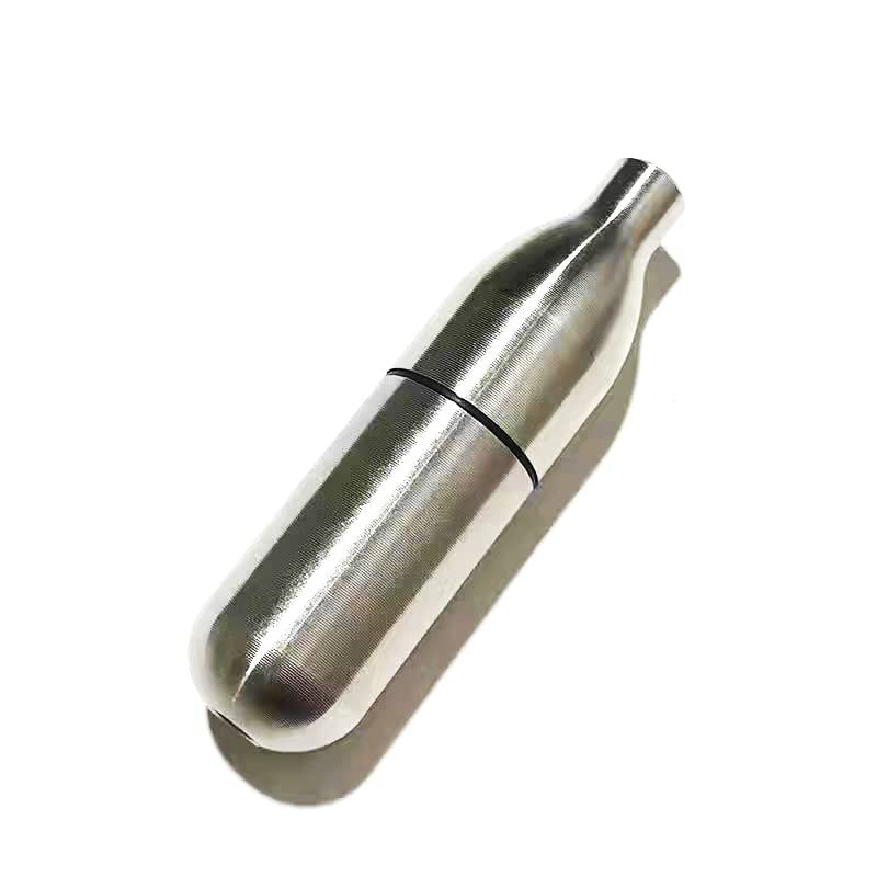 BEIST OUTDOOR 8G CO2 Cartridge for Air Gun, Rechargeable Stainless Steel Unthreaded 8g CO2 Tank Refillable Cartridge and Pin Fill Adapter Station