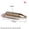 BEIST OUTDOOR 8G CO2 Cartridge for Air Gun, Rechargeable Stainless Steel Unthreaded 8g CO2 Tank Refillable Cartridge and Pin Fill Adapter Station view 2