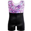 Belovance Leotards for Girls Gymnastcis 9-10 Kid Child Dance Tumbling Trainning Sleeveless Biketard Sparkly Heart Unitard (Heart Purple, 9-10 Years) view 2