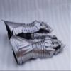 Medieval Gauntlet Gloves Pair Brass Accents Knight Crusader Armor Steel Gift items view 3