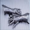 Medieval Gauntlet Gloves Pair Brass Accents Knight Crusader Armor Steel Gift items view 4