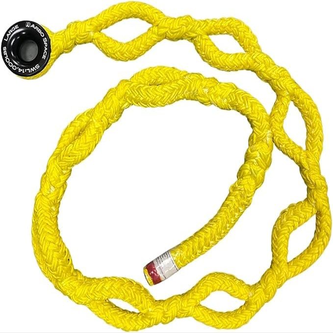 Arbo Space 5/8" LPX 12 Strand Polyester Hollow Braid Pluto Multi Tylaska Ring Arborist Rigging Sling 7' (7') Made in USA