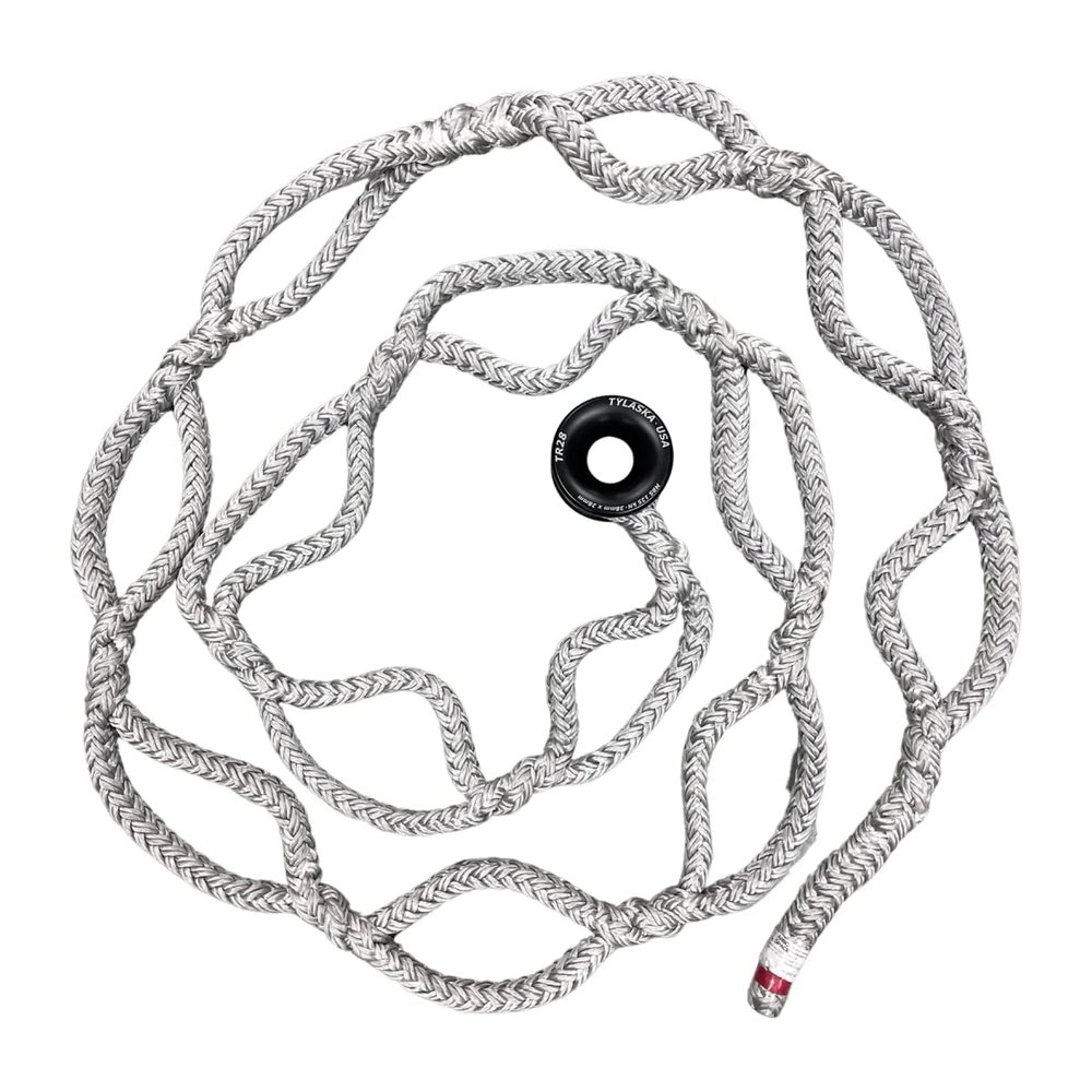 Arbo Space 3/4" LPX 12 Strand Polyester Hollow Braid Pluto Multi Tylaska Ring Arborist Rigging Sling 15' (15') Made in USA