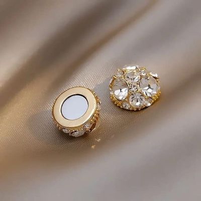 Elegant Zircon Ear Clip for Women Loss Stud Earrings Without Piercing Popular Jewelry