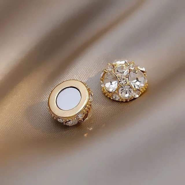 Elegant Zircon Ear Clip for Women Loss Stud Earrings Without Piercing Popular Jewelry