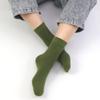 SERISIMPLE Kids Viscose Bamboo School Socks Soft flate Seam Color Anti Odor Thin Breathable Stretch Cuffs Girls Boy 5 Pairs (US, Alpha, Large, Regular, Olive Green) view 2
