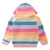 Akyzic Girls Rainbow Fall Jacket Zip up Hoodie Kids Back to School Outfit Cotton Unicorn Hooded Sweatshirt Winter Outerwear 4T/3056 view 3