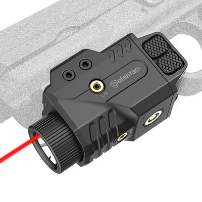 DEFENTAC 800lm Slidable Pistol Light and Red/Green/Blue Laser Sight Combo, Strobe and Momentary Beams for Guns, Magnetic Rechargeable