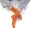 SERISIMPLE Kids Viscose Bamboo School Socks Soft flate Seam Color Anti Odor Thin Breathable Stretch Cuffs Girls Boy 5 Pairs (Medium, Pumpkin Orange) view 2