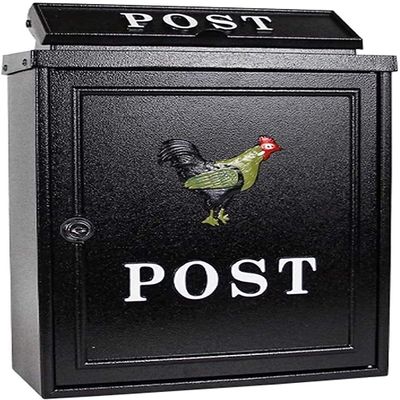 Suggestion Box Mailbox Complaint Suggestion Box Box Mailers Wall Mounted Mail Box,Outdoor Mailbox Retro Vintage Aluminum Post Box Secure Letterbox Mailboxes