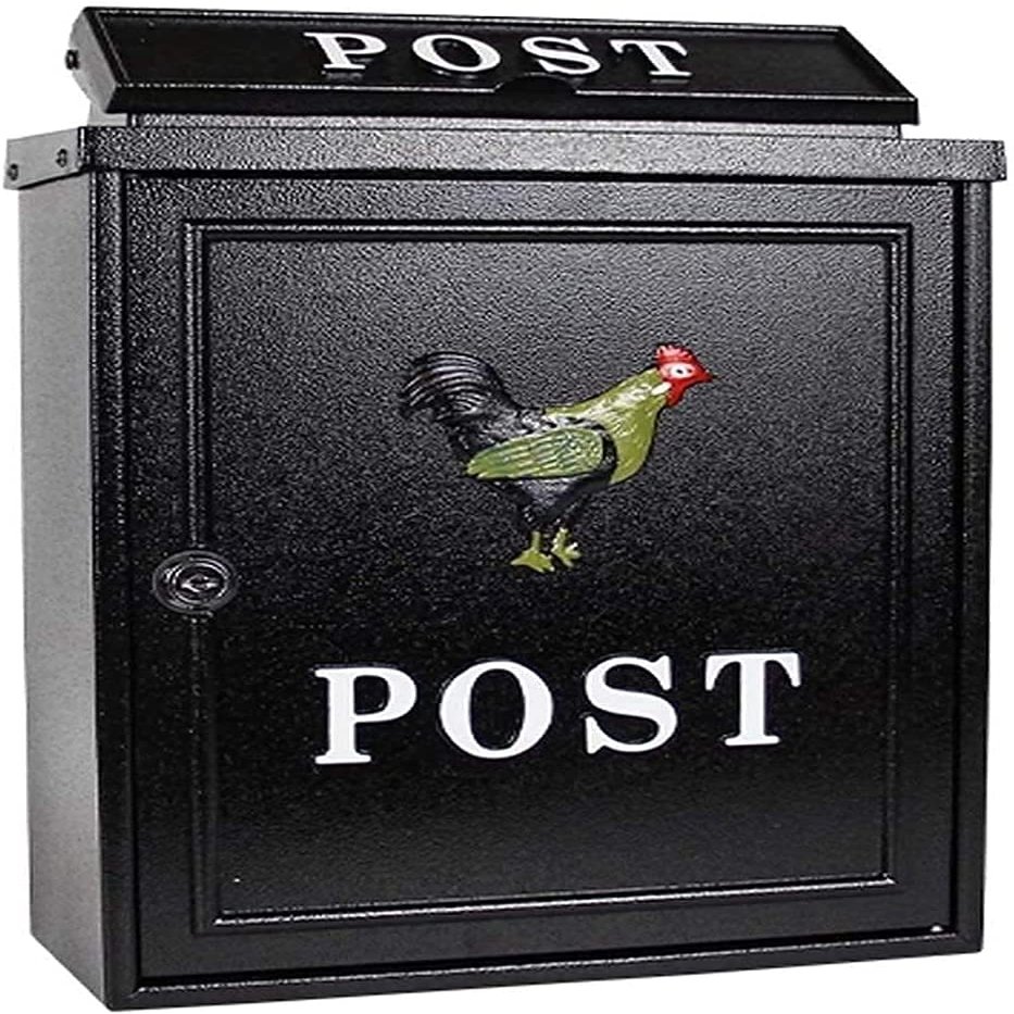 Suggestion Box Mailbox Complaint Suggestion Box Box Mailers Wall Mounted Mail Box,Outdoor Mailbox Retro Vintage Aluminum Post Box Secure Letterbox Mailboxes