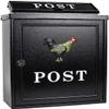 Suggestion Box Mailbox Complaint Suggestion Box Box Mailers Wall Mounted Mail Box,Outdoor Mailbox Retro Vintage Aluminum Post Box Secure Letterbox Mailboxes view 1