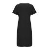 Abendkleid Elegant Sommerkleid Damen Maxikleid, 80S Prom Dress White Cocktail Dress Hippie Dress Square Neck Dress Short Sleeve Swing Dress Schlingenkleid rmelloses Minikleid fr Sommer Reisen view 4