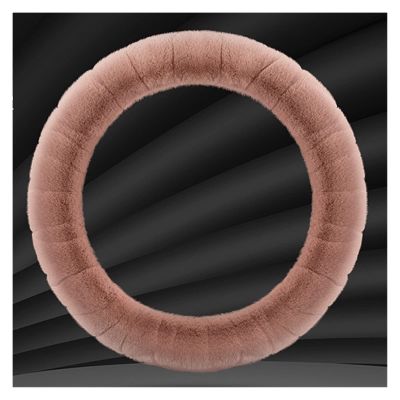 FUERU Car Steering Wheel Cover Set Universal Car Steering Wheel Cover Autumn and Winter Plush Soft Skin-Friendly Car Interior (Color : 4#)