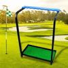 Bsetain Shelf Golf Clubs Organizer Rack, Metal Golf Putter Holder Stand, Golf Club Display Golf Putter Rack 9 Putters for Patio Courtyard Garden view 4