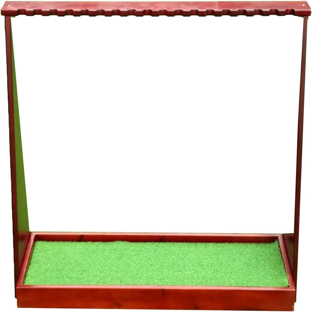 Bsetain 18-Hole Wooden Golf Club Organizers Display Stand Rack, Floorstanding Large Capacity Golf Club Organizers Holder Indoor & Outdoor