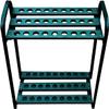 Bsetain Large 27-Hole Golf Club Rack Organizer, Green Metal Freestanding Golf Putter Display Holder Shelf for Golf Simulator Driving Range/Golf Course view 1