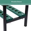 Bsetain Large 27-Hole Golf Club Rack Organizer, Green Metal Freestanding Golf Putter Display Holder Shelf for Golf Simulator Driving Range/Golf Course view 3