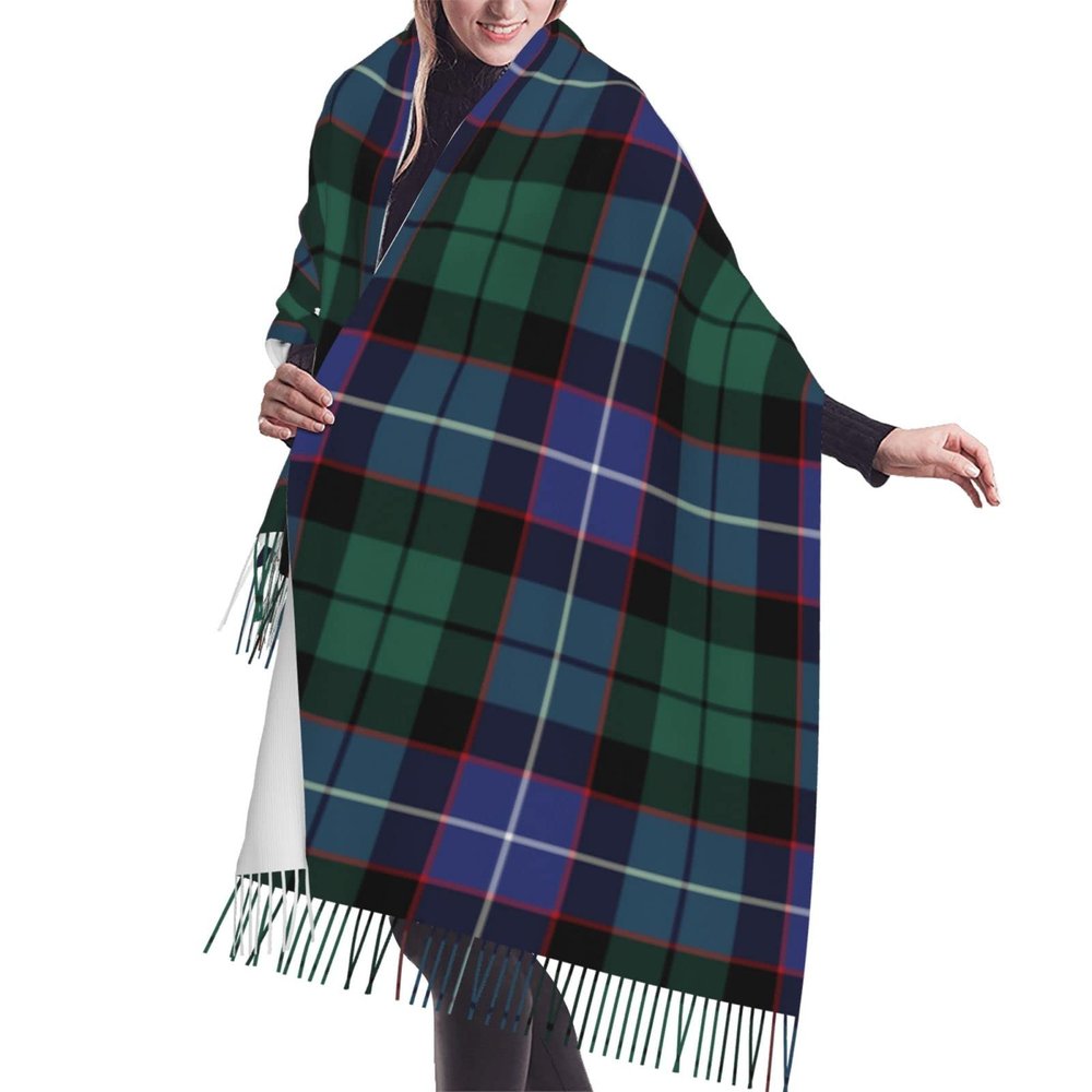 LMNSWDA Clan Mitchell Tartan Women's Fashion Cashmere Feel with Tassel Large scarf warm party shawl Wraps