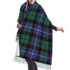 LMNSWDA Clan Mitchell Tartan Women's Fashion Cashmere Feel with Tassel Large scarf warm party shawl Wraps view 1