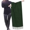 LMNSWDA Clan Malone Tartan Green and Black Irish Plaid Women's Fashion Cashmere Feel with Tassel Large scarf warm party shawl Wraps view 2