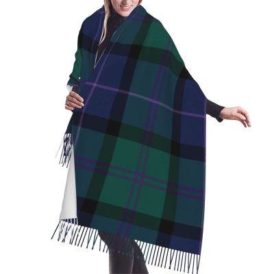 LMNSWDA Clan MacThomas Tartan Scottish Plaid Women's Fashion Cashmere Feel with Tassel Large scarf warm party shawl Wraps