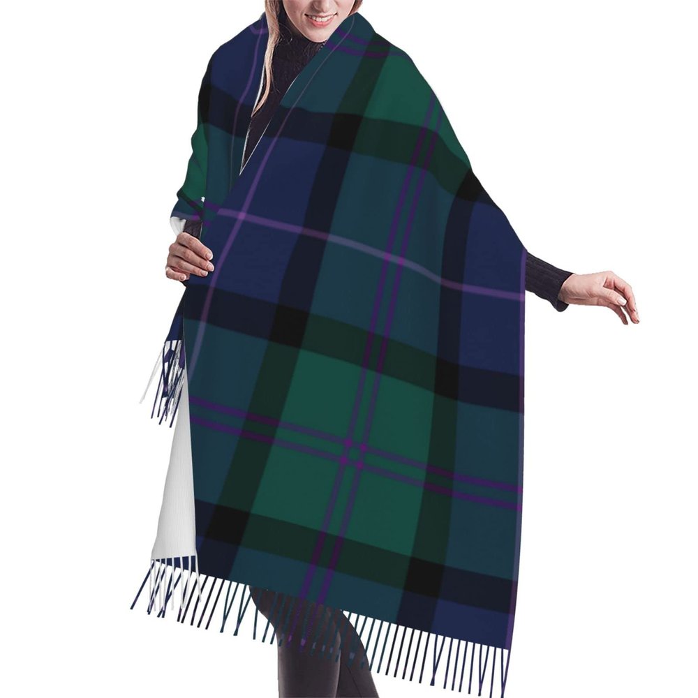 LMNSWDA Clan MacThomas Tartan Scottish Plaid Women's Fashion Cashmere Feel with Tassel Large scarf warm party shawl Wraps