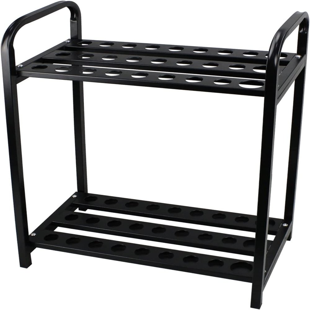 Bsetain Black Golf Club Organizer, Durable Metal Golf Club Display Stand Rack, 27 Clubs Golf Clubs Organizers Equipment, for Garage