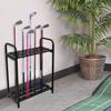 Bsetain Black Golf Club Organizer, Durable Metal Golf Club Display Stand Rack, 27 Clubs Golf Clubs Organizers Equipment, for Garage view 2