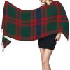 LMNSWDA Clan Skene Tartan Scottish Plaid Pattern Women's Fashion Cashmere Feel with Tassel Large scarf warm party shawl Wraps view 3