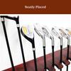 Bsetain Wood Golf Club Display Rack, 13 Putter Shole Organizers Free-Standing Golf Cue Stand, Indoor Outdoor Storage Equipment Holder view 3