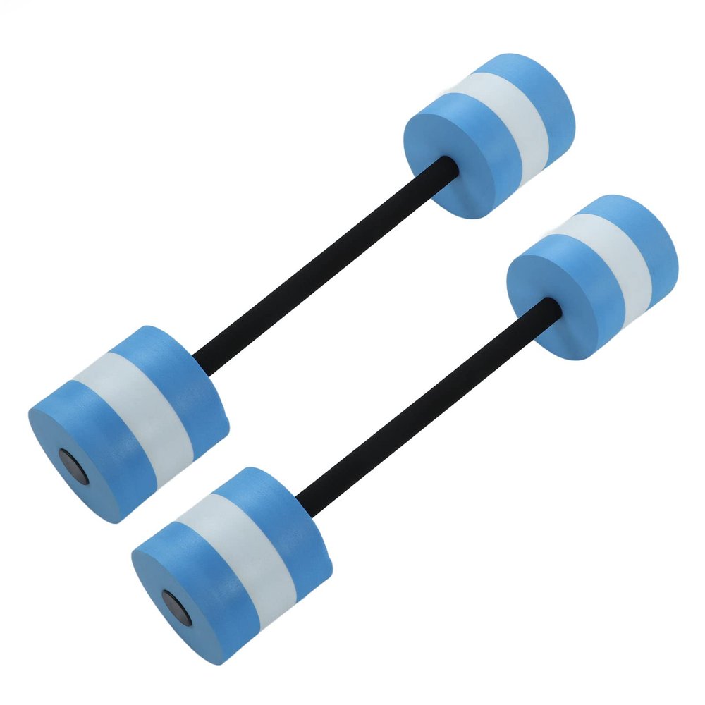 2Pcs Water Dumbbells, Floating Water Dumbbells, Fitness Barbells Hand Exercises Equipment, Thickening Swimming Water Weights Dumbbells, for Adults Swimming