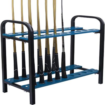 Katzowen Golf Club Storage Stand Golf Club Sets Golf Putter Stand Rack Durable Metal Storage 18 Clubs Shelf Organizer Equipment, Blue