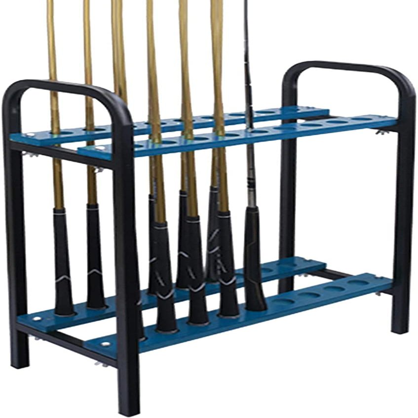 Katzowen Golf Club Storage Stand Golf Club Sets Golf Putter Stand Rack Durable Metal Storage 18 Clubs Shelf Organizer Equipment, Blue
