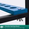 Katzowen Golf Club Storage Stand Golf Club Sets Golf Putter Stand Rack Durable Metal Storage 18 Clubs Shelf Organizer Equipment, Blue view 4