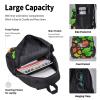 Color Leaf Three-Piece Backpack Set With Pocket Backpack Cross-Body Lunch Bag Pen Bag For Travel Daypack view 4