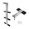 MIDUNU Pontoon Boat Ladder, Stainless Steel Vertical Marine Dive Ladder 4 Step Ladder Telescoping Swimming Ladder 440 Lbs Capacity for Boat Yacht Deck Dock view 2