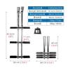 MIDUNU Pontoon Boat Ladder, Stainless Steel Vertical Marine Dive Ladder 4 Step Ladder Telescoping Swimming Ladder 440 Lbs Capacity for Boat Yacht Deck Dock view 3
