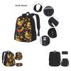 Oriole Bird Three-Piece Backpack Set With Pocket Backpack Cross-Body Lunch Bag Pen Bag For Travel Daypack view 3
